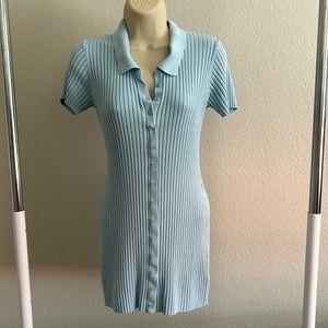 Urban outfitters baby blue knit minidress